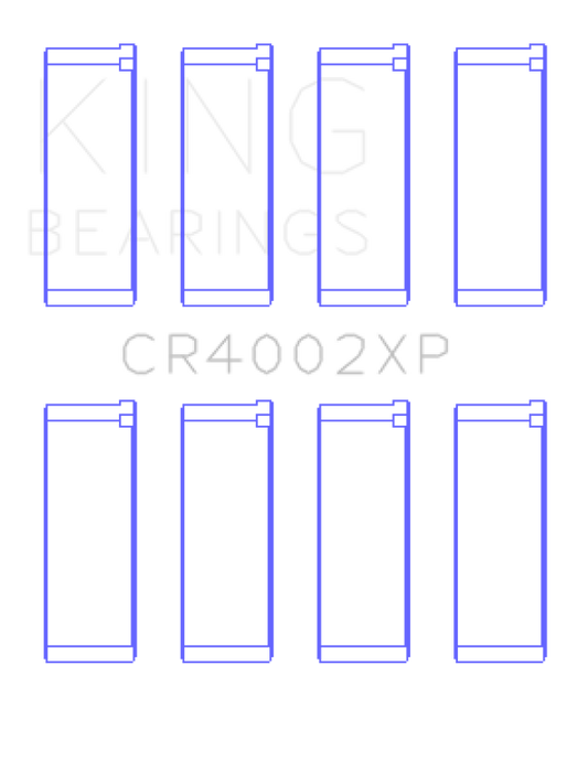 King Mazda B6/B6-T 1.6-1.8L XP Tri-Metal Performance Connecting Rod Bearing Set of 4 - Size STDX