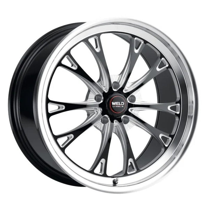 Weld S908 17X11 Belmont Drag Beadlock 5X115 ET06 BS6.25 Gloss Black MIL Dia 78.1