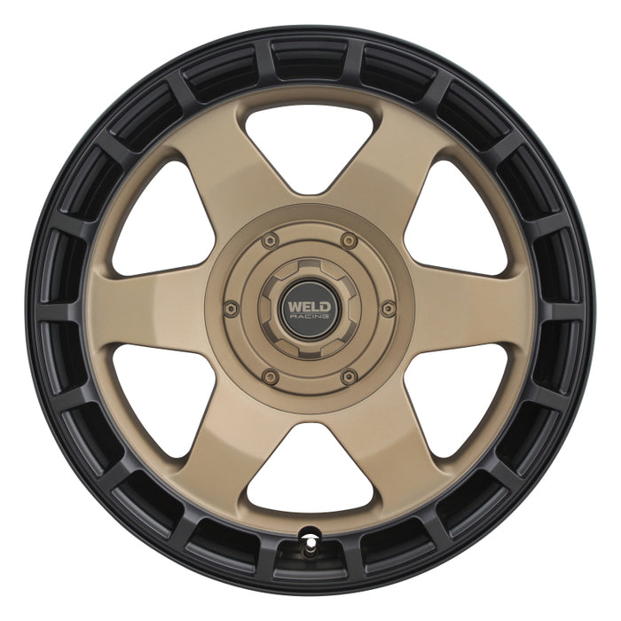 Weld Off-Road Ridge 20x9 - 8x170 BP - ET0 - 125.1mm CB - Satin Bronze Wheel (Black Ring)