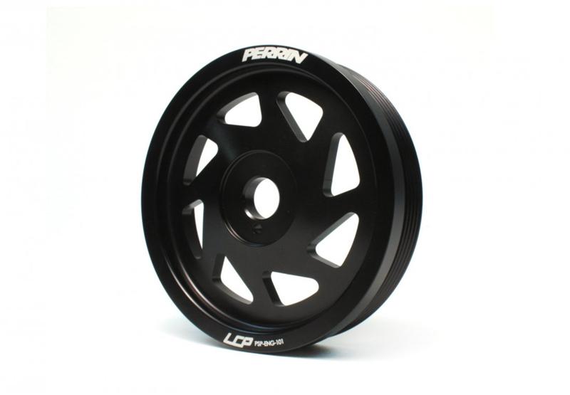 PERRIN 15-18 Subaru WRX / 13-20 BRZ / 14-18 FXT / 13-16 Crosstrek Lightened Crank Pulley - Black