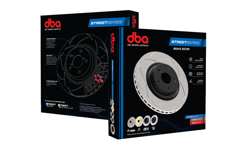 DBA 14-21 Subaru WRX / 12-21 Scion FR-S/Toyota GR 86 10 Stud Rear Slotted Street Series Rotor