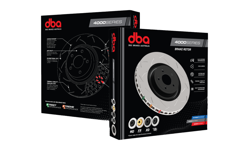 DBA 01-07 Subaru WRX/STI 10 Stud Hole Rear Slotted 4000 Series Rotor
