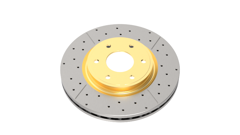 DBA 07+ Toyota Landcruiser 200 Series Rear Cross Drilled & Slotted Street Series Rotor