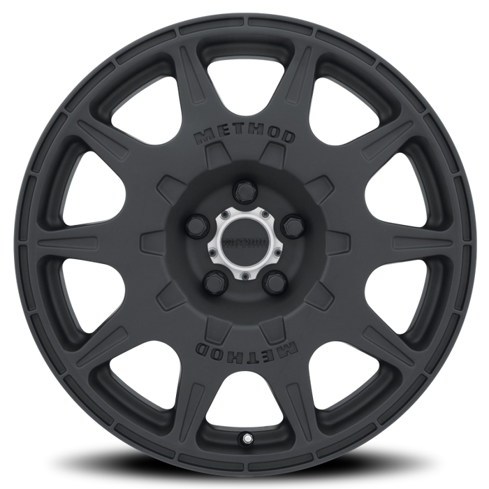 Method MR502 RALLY 17x8 +38mm Offset 5x108 63.4mm CB Matte Black Wheel