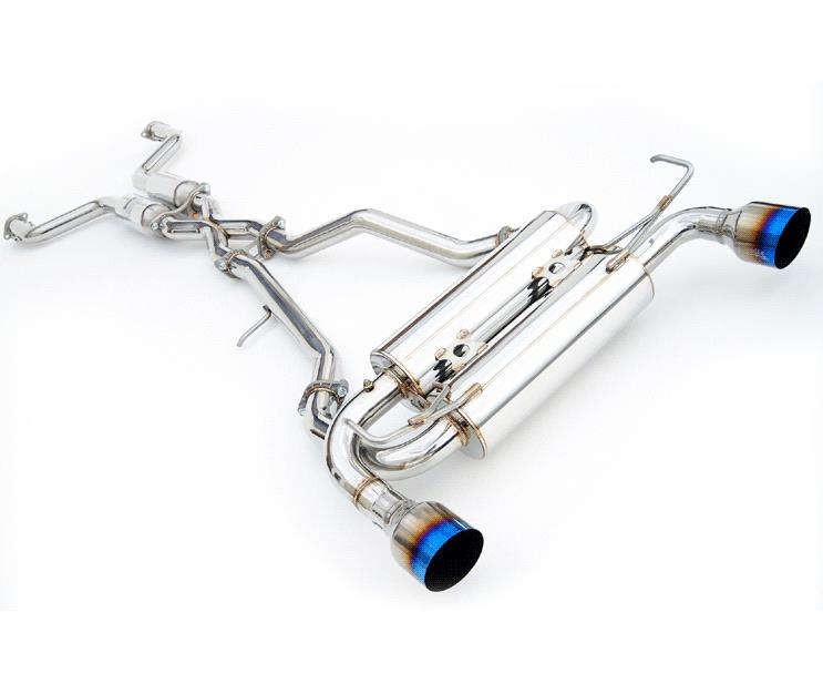 Invidia 03-06 Infiniti G35 Coupe Gemini Rolled Stainless Steel Tip Cat-back Exhaust