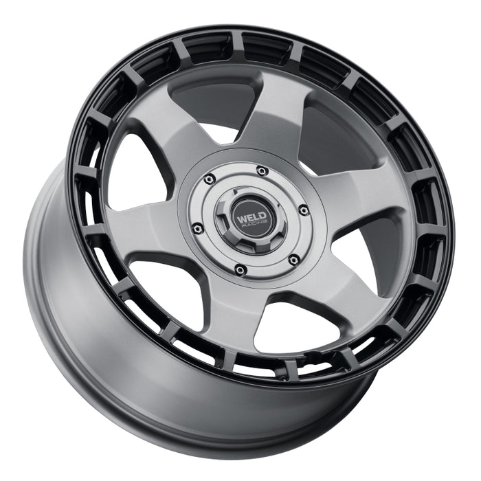 Weld Off-Road Ridge 20x9 - 6x135 / 6x139.7 BP - ET0 - 106.1mm CB - Satin Gunmetal Wheel (Black Ring)