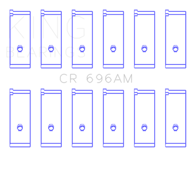 King Engine Bearings Toyota 5ME/5MGE/7MGE/7MGTE Rod Bearing Set - Size +0.5mm
