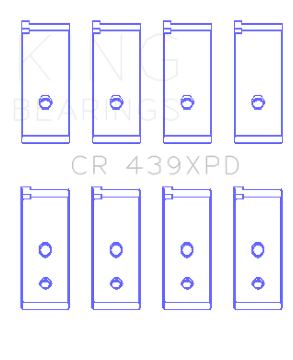 King Engine Bearings Honda B-Series Dowel Performance Rod Bearing Set - Size STDX
