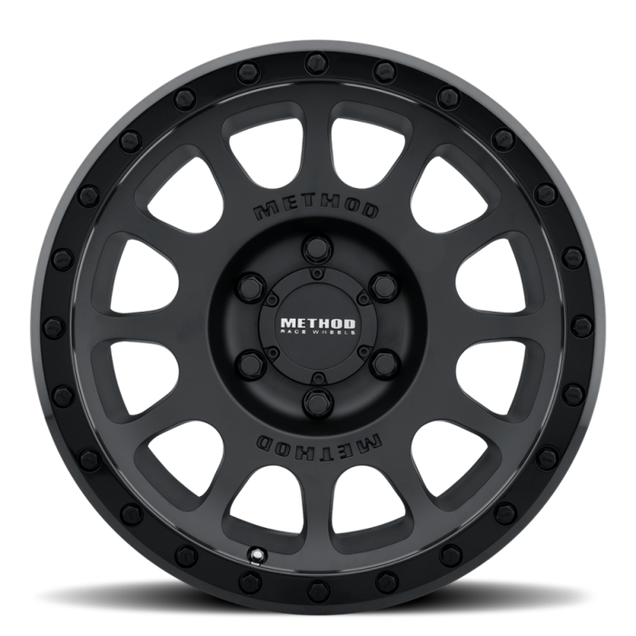Method MR305 NV 17x8.5 0mm Offset 8x6.5 130.81mm CB Matte Black/Gloss Black Wheel