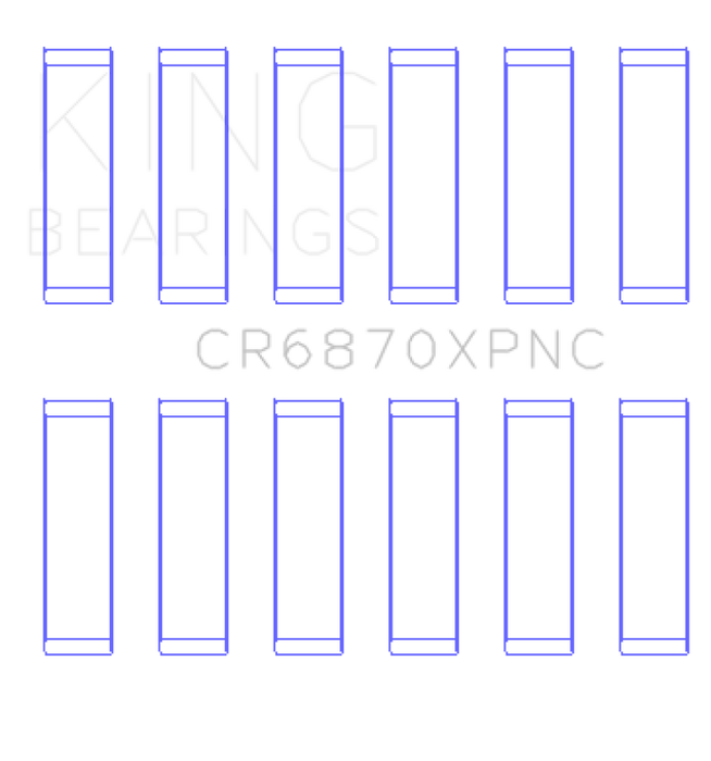 King Engine Bearings Nissan VR38DETT pMaxKote Performance Con Rod Bearing Set - Size STDX
