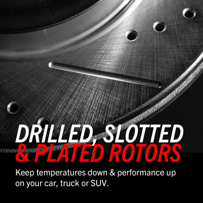 Power Stop 17-22 Ford F-550 Super Duty Rear Drilled & Slotted Rotor - Pair