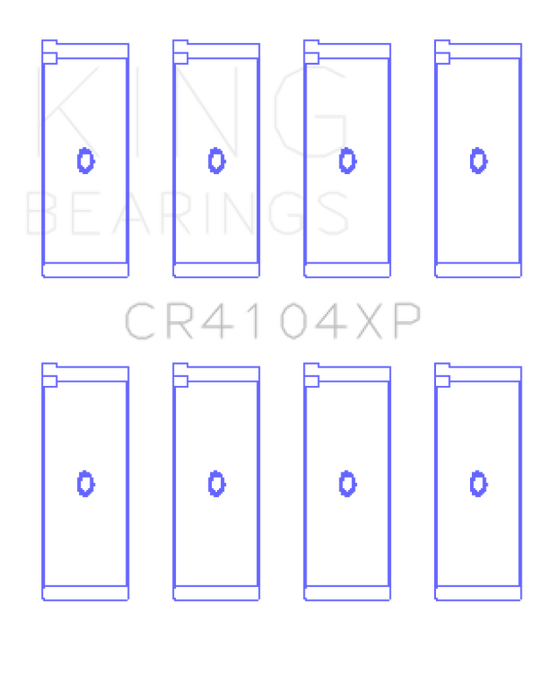 King Engine Bearings Audi/VW 83-03 1.6L/1.8L/2.0L Performance Rod Bearing Set - Size STDX