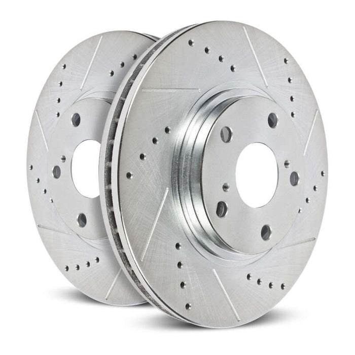 Power Stop 19-22 Ram 3500 Rear Drilled & Slotted Rotor (Pair)