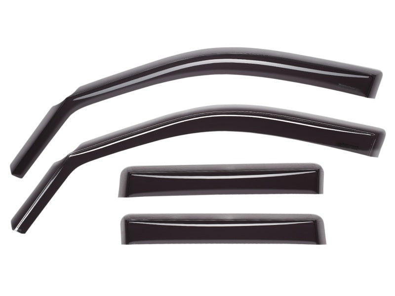 WeatherTech 02-08 Dodge Ram 1500 QuadCab Front & Rear Side Window Deflectors - Matte Black