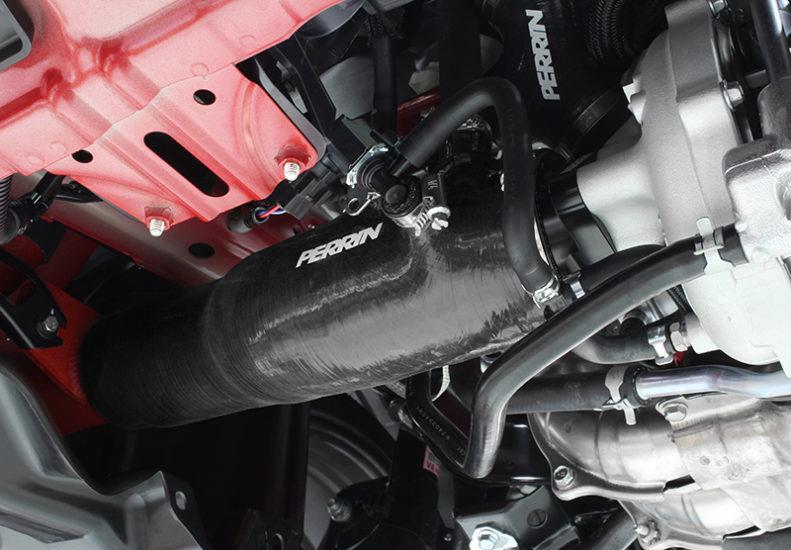 PERRIN 15-21 Subaru WRX / 14-18 Forester XT Turbo Inlet Hose 3in. w/ Turbo Adapter Flange - Black