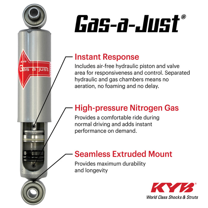 KYB 19-23 Ford Ranger Gas-A-Just Gas Strut - Front