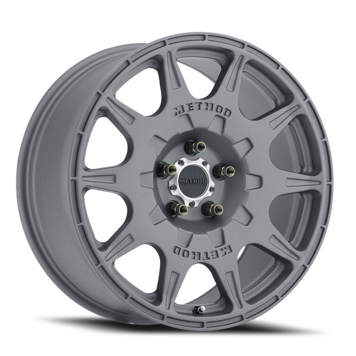 Method MR502 RALLY 17x8 +38mm Offset 5x4.5 67.1mm CB Titanium Wheel