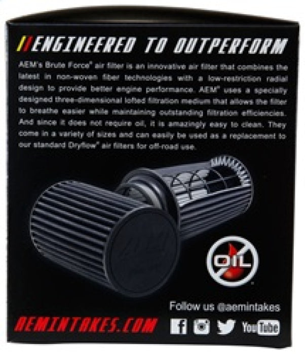 AEM 2.75 inch x 5 inch DryFlow Air Filter