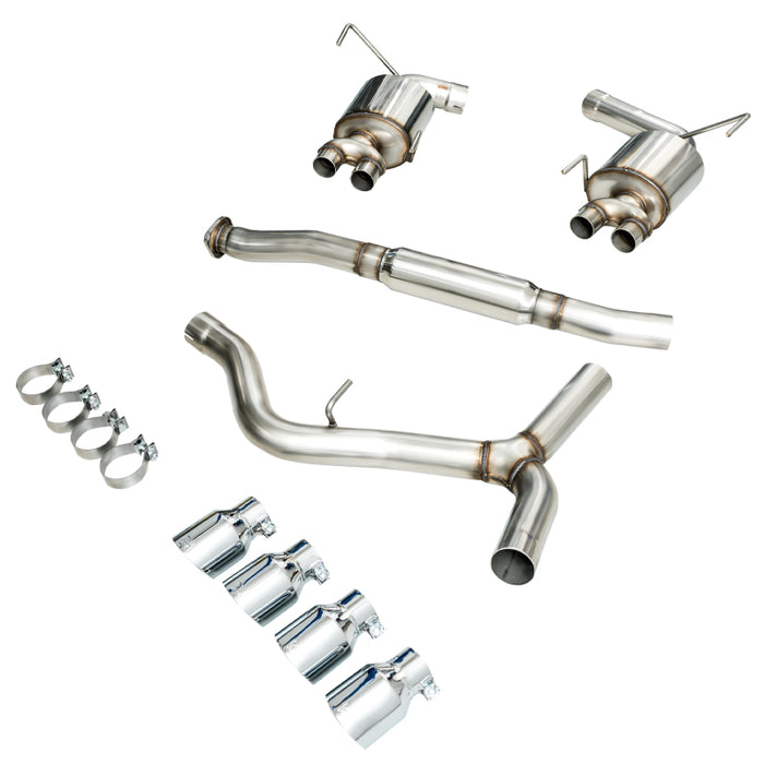 AWE Tuning 2015+ Subaru WRX VA Sedan Touring Edition Exhaust - Chrome Silver Tips (102mm)