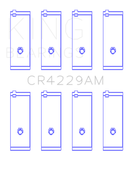King Engine Bearings Toyota 1E/2E (1.3L) (Size STD) Performance Rod Bearing Set