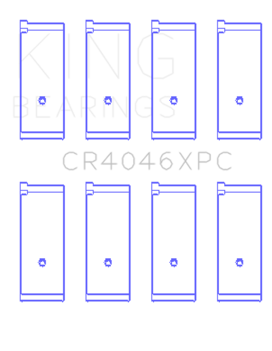 King Honda B20B4/B20Z2/D16 Series/ZC 16V pMaxKote Performance Rod Bearing Set - Size STD