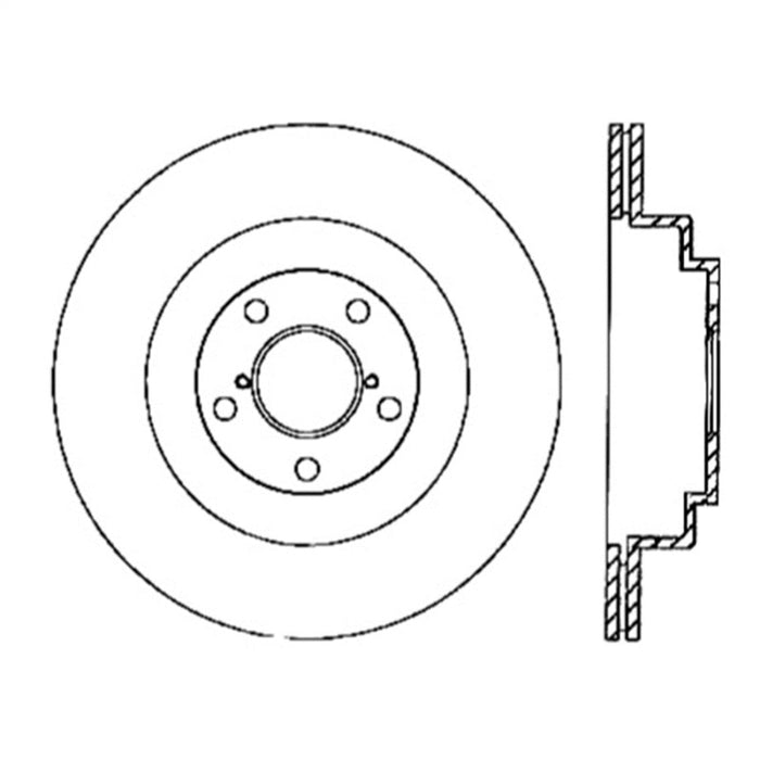 StopTech Power Slot 06-07 WRX / 05-08 LGT Rear Left Slotted Rotor