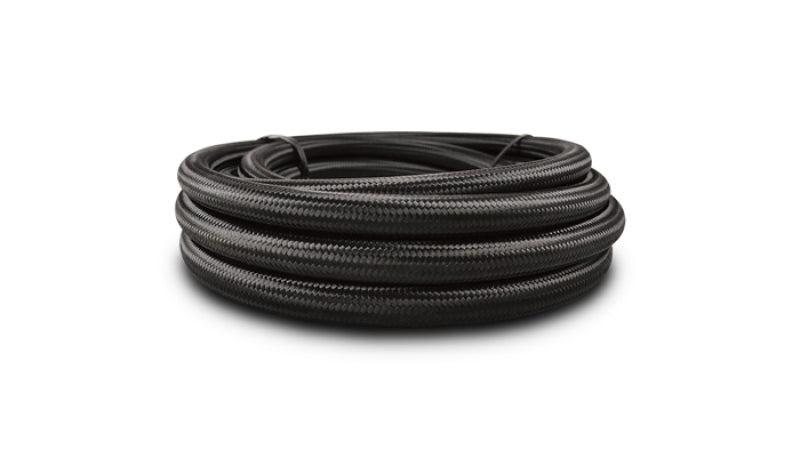 Vibrant -10 AN Black Nylon Braided Flex Hose (2 foot roll)