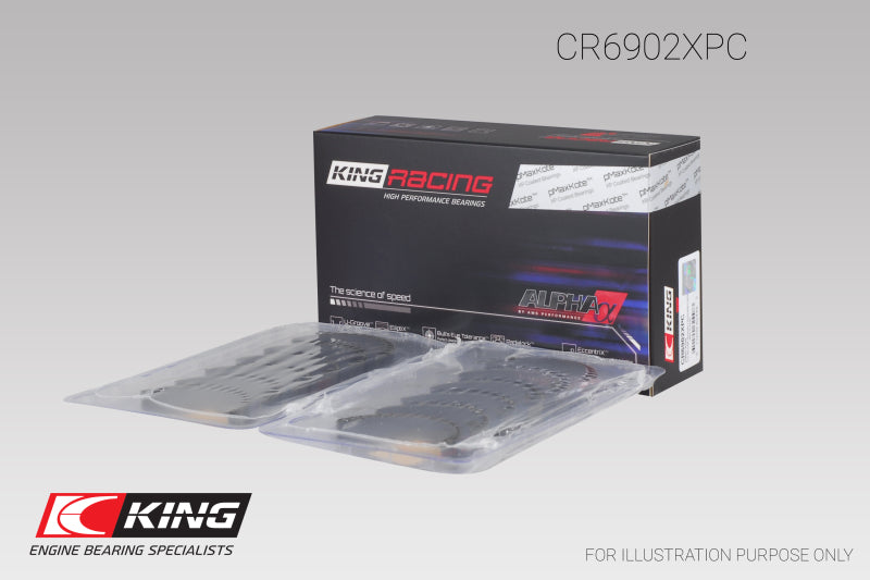 King Engine Bearings Nissan VQ35HR/VQ37VHR/VR30DTT pMaxKote Rod Bearing Set - Size +.5mm