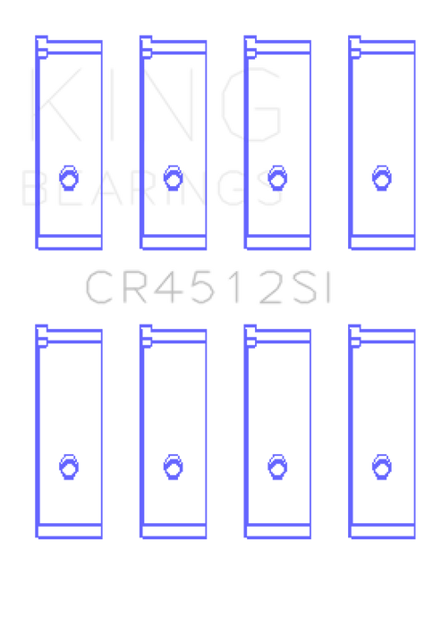 King Engine Bearings Honda D17A1/2 Rod Bearing Set - Size STD