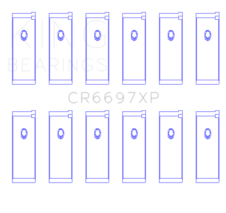 King Engine Bearings Nissan RB25/RB26 Performance Rod Bearing Set - Size STDX