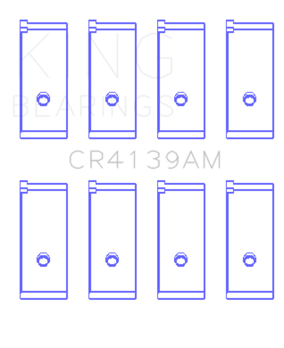 King Honda 91CI/1.5L D15A2/D15A3/D15B1/D15B2/D15B7/D15B8/D15Z1 Rod Bearing Set - Size STD