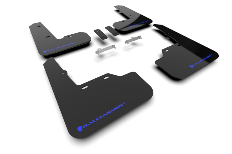 Rally Armor 22-26 Subaru WRX Black UR Mud Flap w/Blue Logo